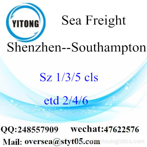 Shenzhen Port LCL Consolidation To Southampton